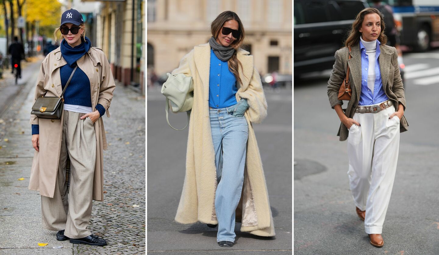 ブルー×ベージュの配色に身を包むヴィクトリア・シュー、パリコレクションにいたゲスト、カルラ・ジノラ