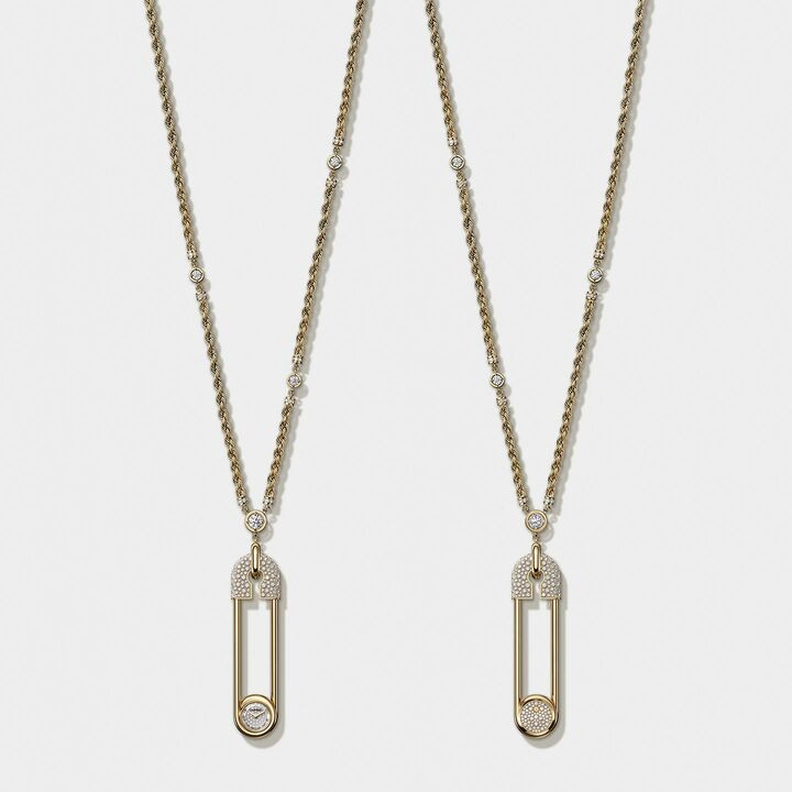 Часы-колье Chanel "Safety Pin Long Necklace Couture"