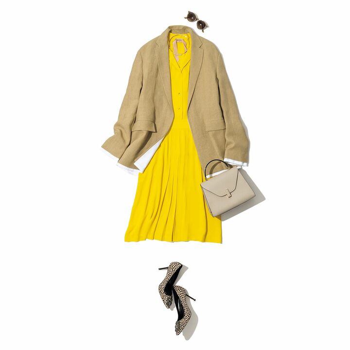 春コーデ_2,ベージュ_2