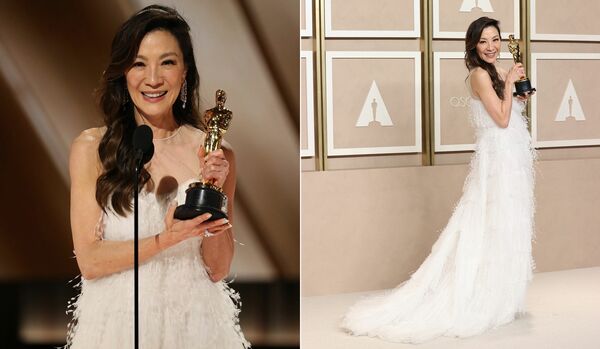 【ミシェル・ヨー】アジア系俳優として初めてのアカデミー賞主演女優賞を受賞！ 授賞式では「ディオール」のドレスとメークをまとって