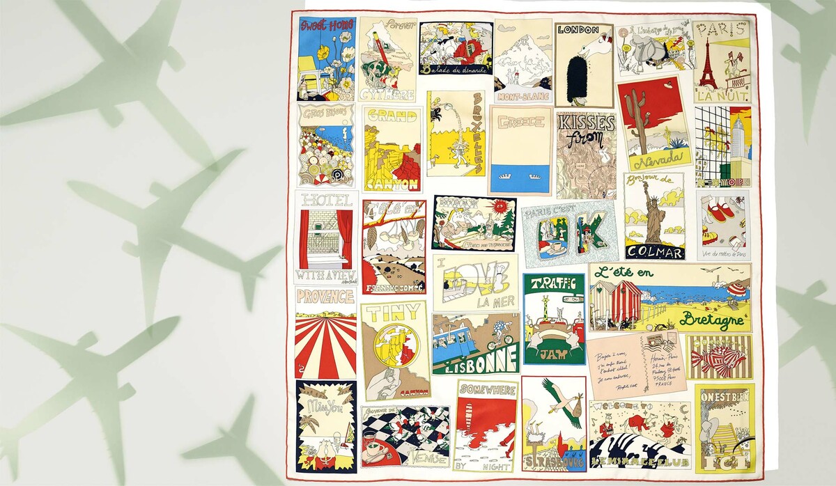 エルメスの新作スカーフ『お気に入りの場所』は、新たな冒険へと誘う一