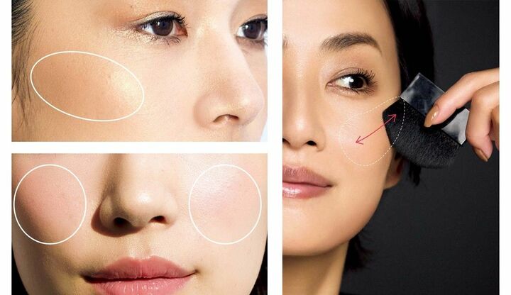 チークの塗り方