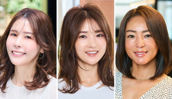 レイヤーが入ったミディアムヘアのまとめ