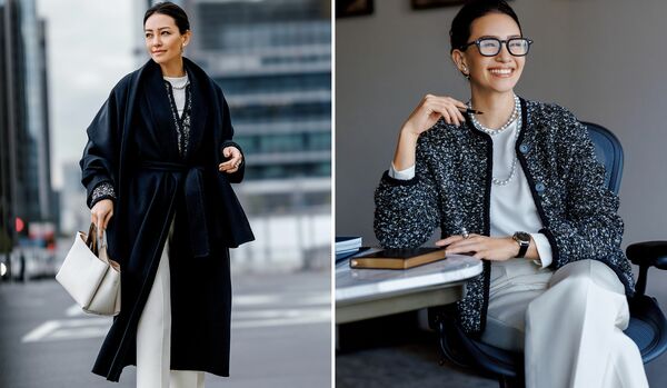 気温差の大きい一日は、モダンな「モノトーン」コーディネートでおしゃれに乗り越えて