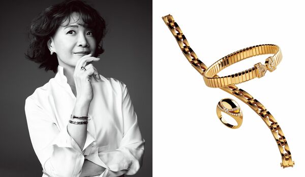 漫画家・文筆家・画家のヤマザキマリさんと「ブルガリ」のジュエリー|知を描く“手”に情熱的なゴールド