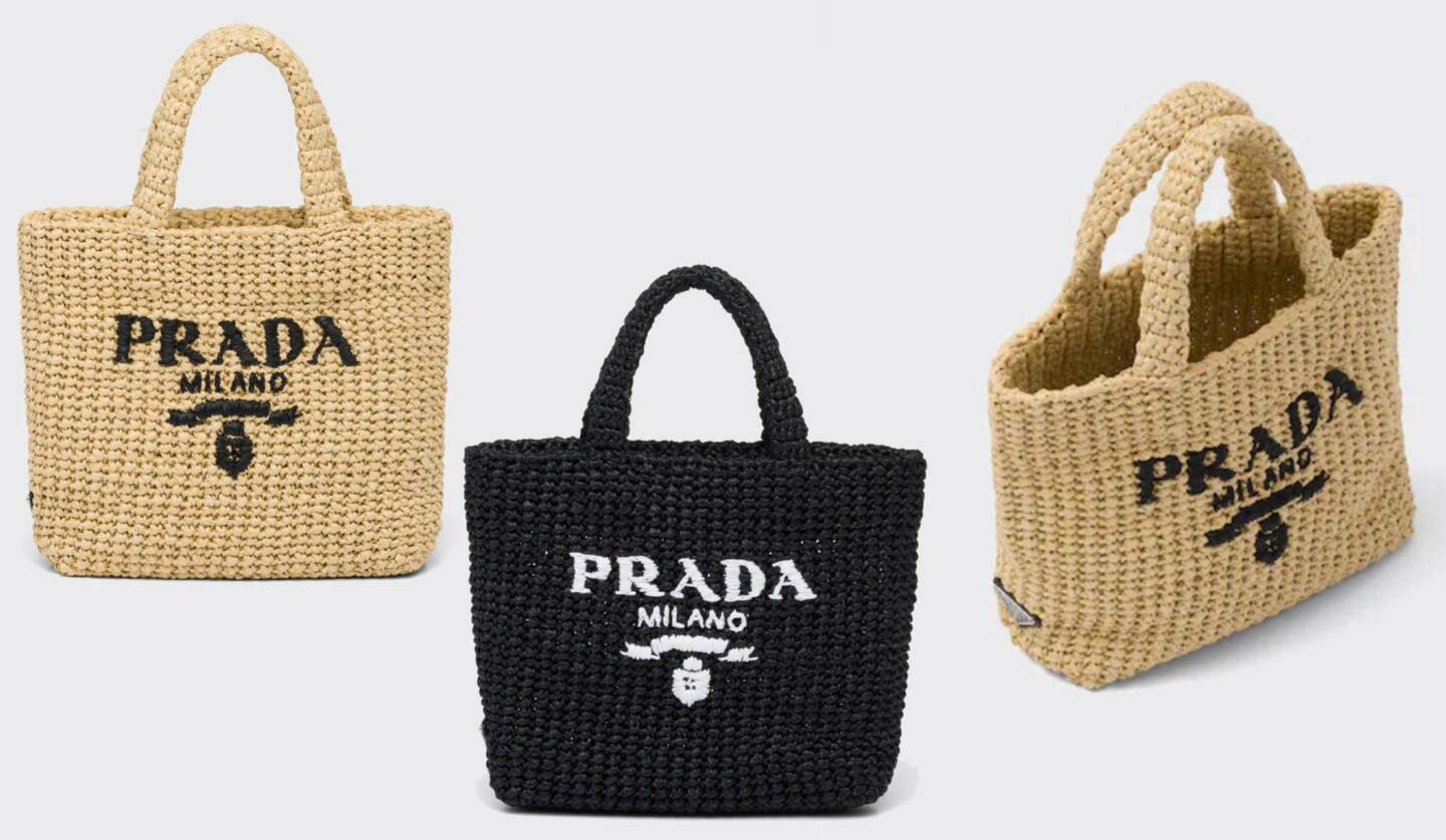 プラダの新作バッグ「スモール ラフィア トートバッグ」