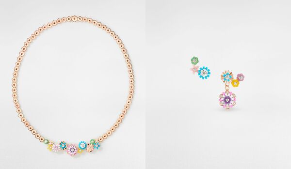 ディオールより新作ジュエリーコレクション「ディオリガミ」登場｜花が連なるアシンメトリーなネックレスとイヤリング