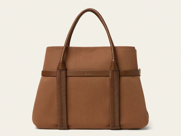 「ロロ・ピアーナ」のバッグ『ギエラ・ショッパー・ラージ コットン』