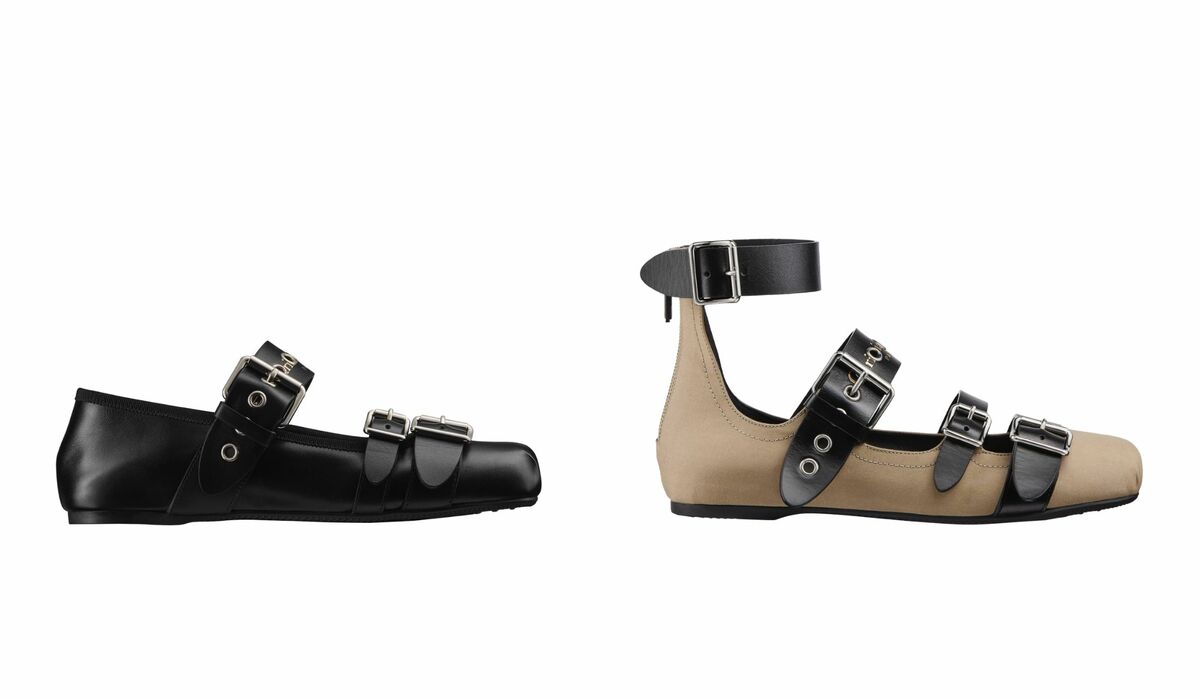 ハンサム♪◇Dior Punk バレリーナ シューズ◇Dior ディオール新作、ストラップ使いがパンキッシュなバレリーナ