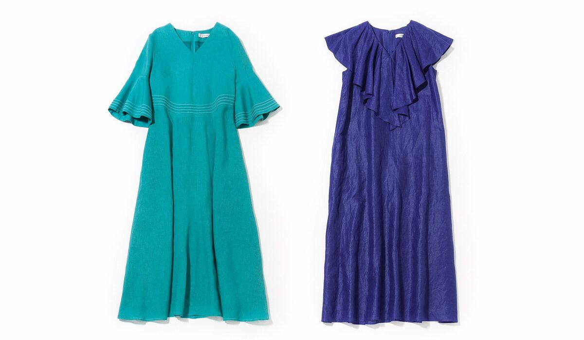 美カラーの着映えワンピ vol.6｜「アドーア」の鮮やかブルーで表情豊か  