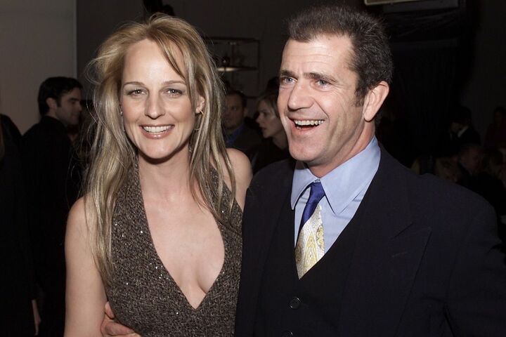 プレミアにて、出演のヘレン・ハント（左）、メル・ギブソン（右）。