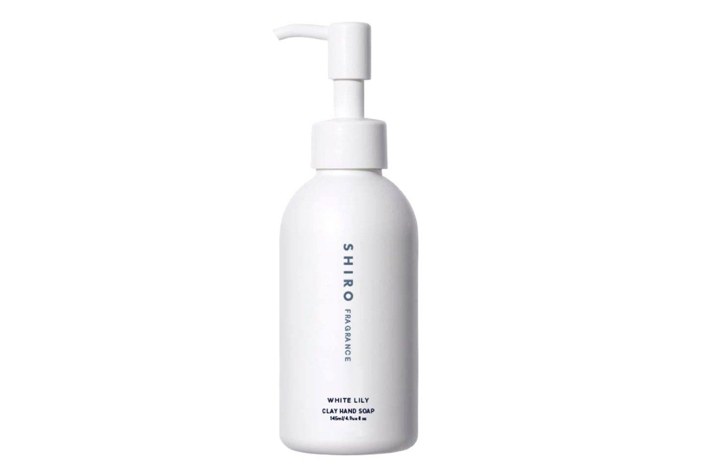 SHIRO クレイハンドソープ(ホワイトリリー) 145ml ¥2,000 (2020年5月15日予約開始、5月21日から順次発送)