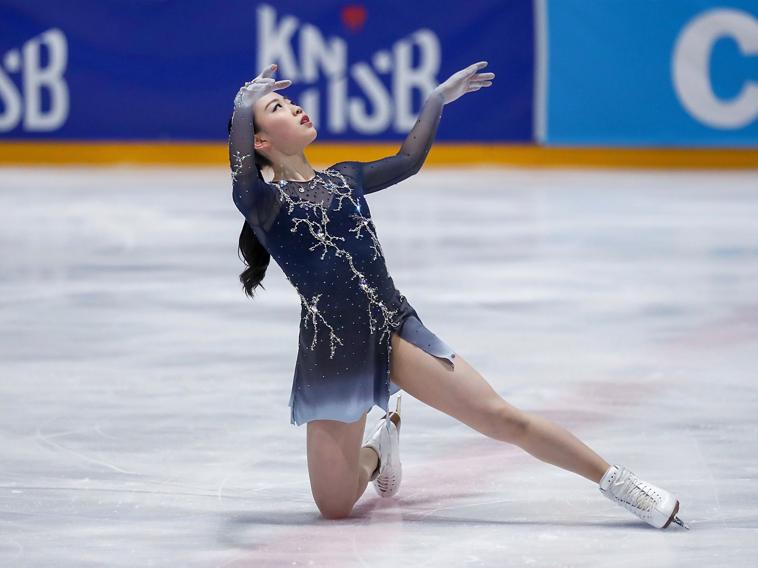 演技する紀平梨花選手