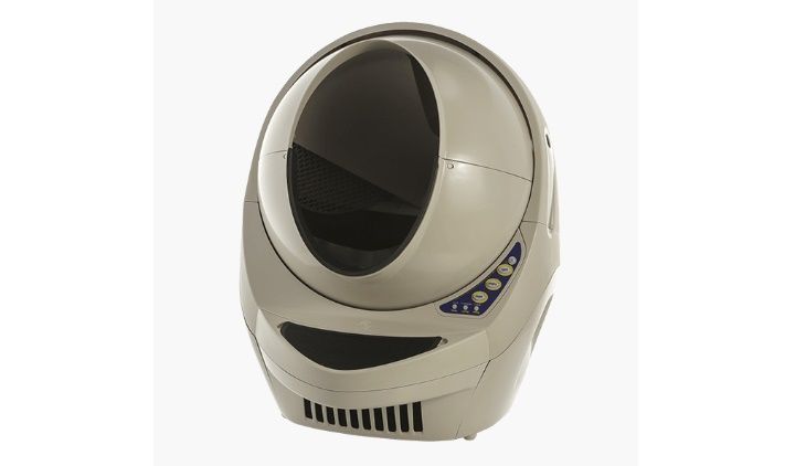 猫専用の自動洗浄トイレ「Litter-RobotⅢ(リッターロボット3)」販売価格:64,584円(税込)~ 製造元リファレンス:LR3-1000 原材料:ポリプロピレン 推奨体重:2.27 Kg~15.9 Kg 電動式(バッテリバックアップオプションは別売)〔出典元:Litter-Robot公式サイト〕