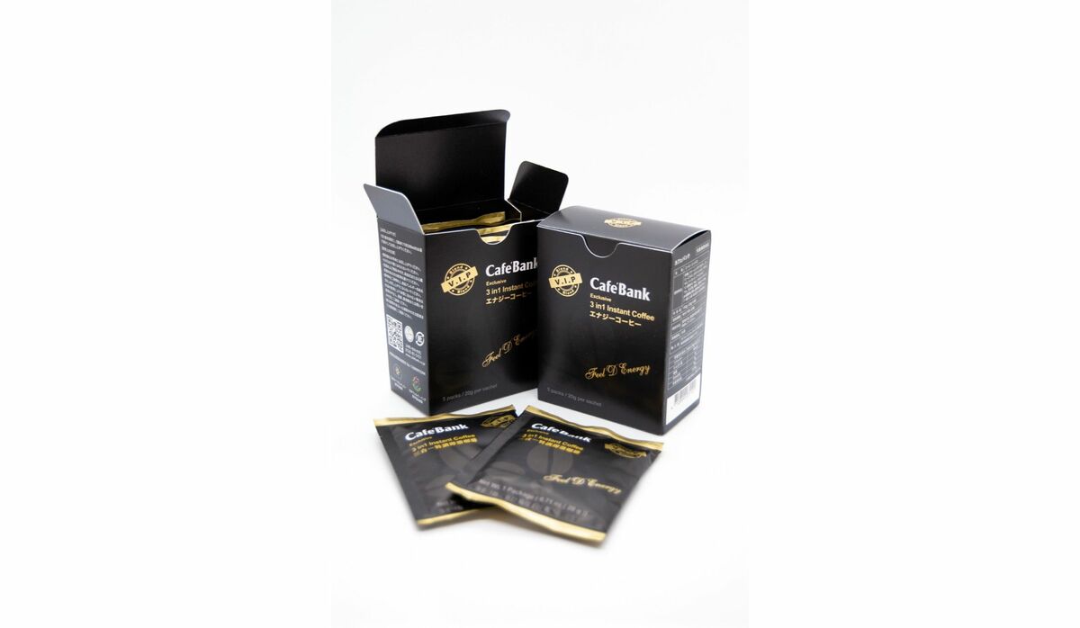 【新品】カフェバンク　エナジーコーヒー Cafe Bank(カフェバンク) 3in1 インスタントコーヒー VIPブレンド