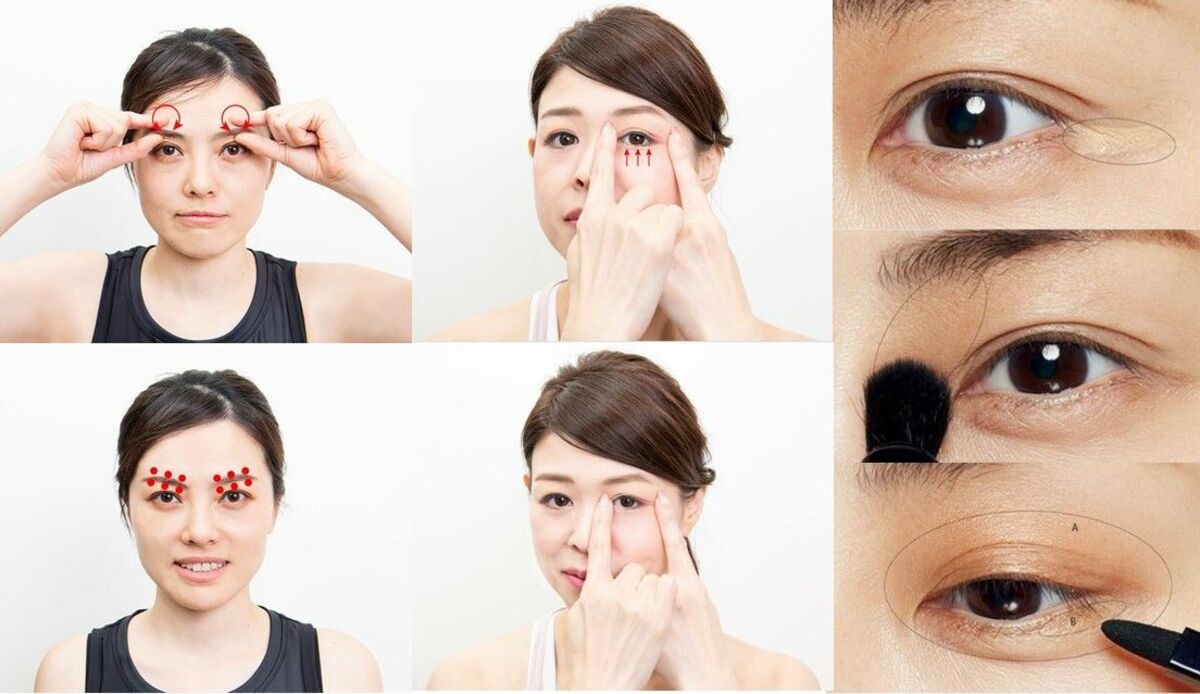 二重をよりぱっちりとした印象に…目元に「11の方法」マッサージ