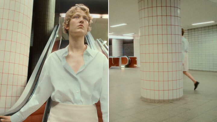 ジル サンダーのミュージックビデオ『WANDERLUST』のワンシーン