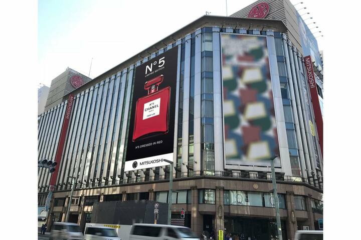 銀座三越の広告ビジュアル