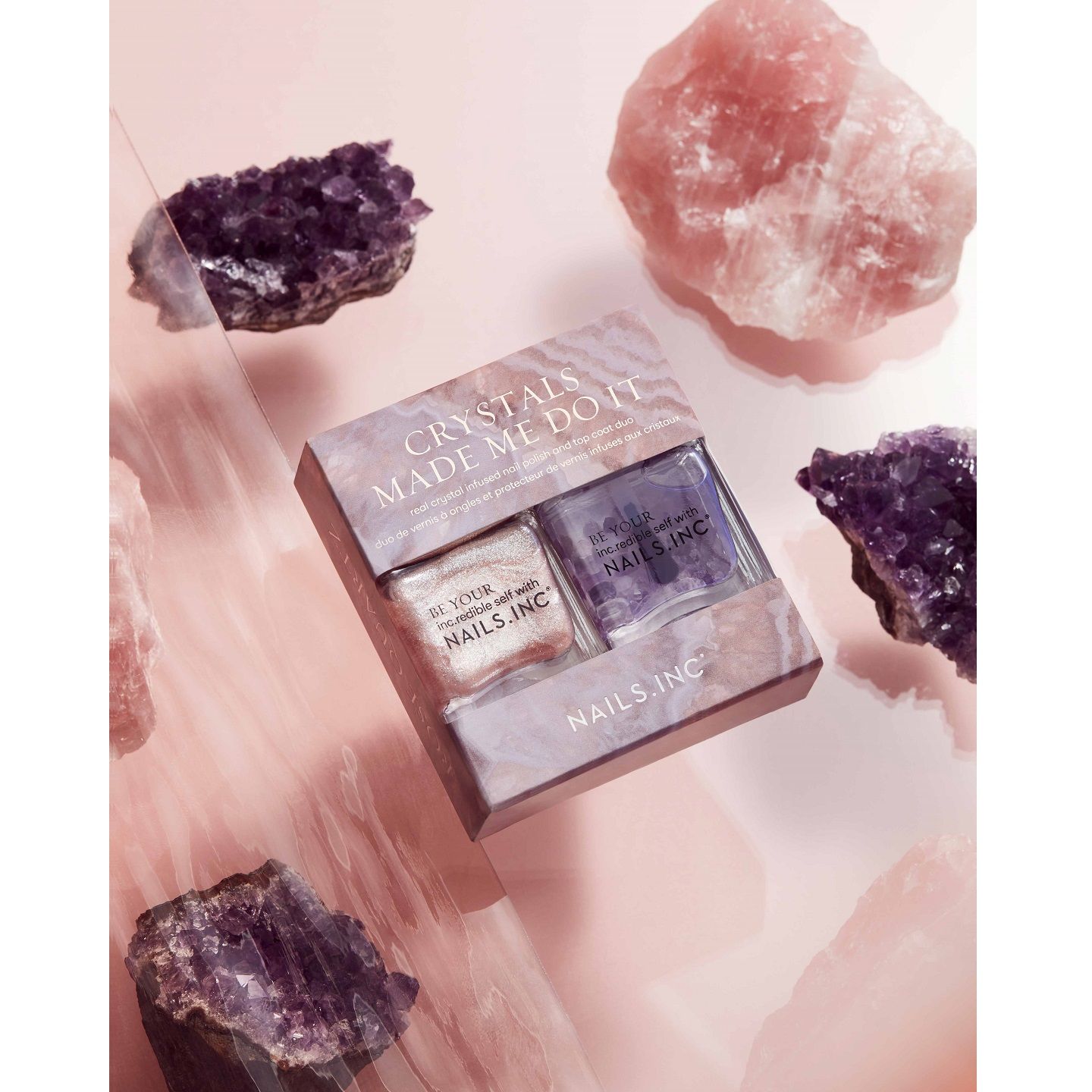 ネイルズ インク クリスタル メイド ミー ドゥ イット ネイルポリッシュ デュオ キット 14ml×2色 ¥3,550 ※2020年3月1日(日)発売