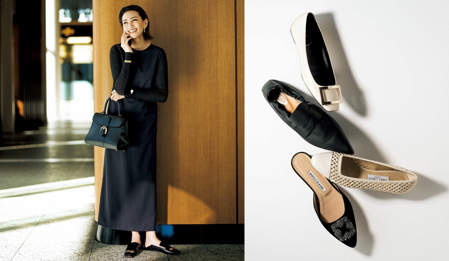 マノロブラニク MANOLO BLAHNIK フラットシューズ 33 ハンギシ