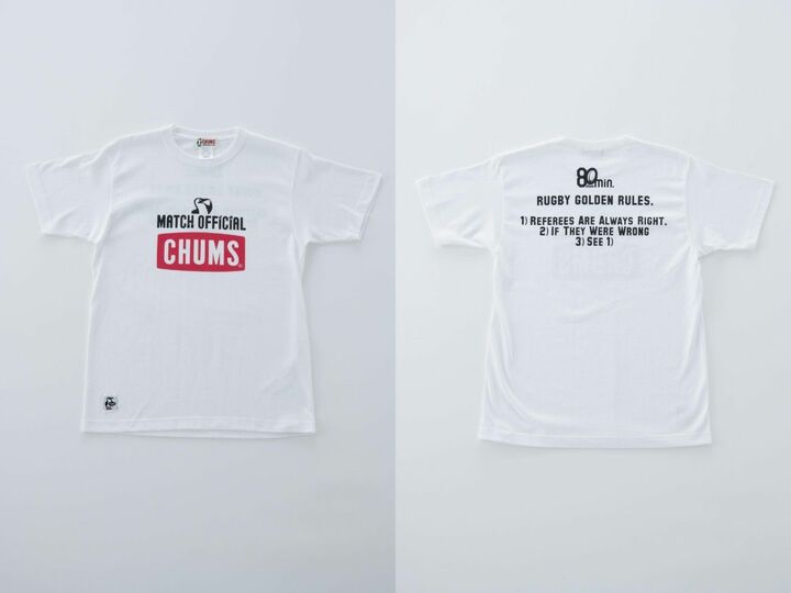 CHUMSとコラボのTシャツ。3900円、デザインやカラーも多数ご用意しています。そのほかのデザインは【すべての写真を見る】よりご確認を
