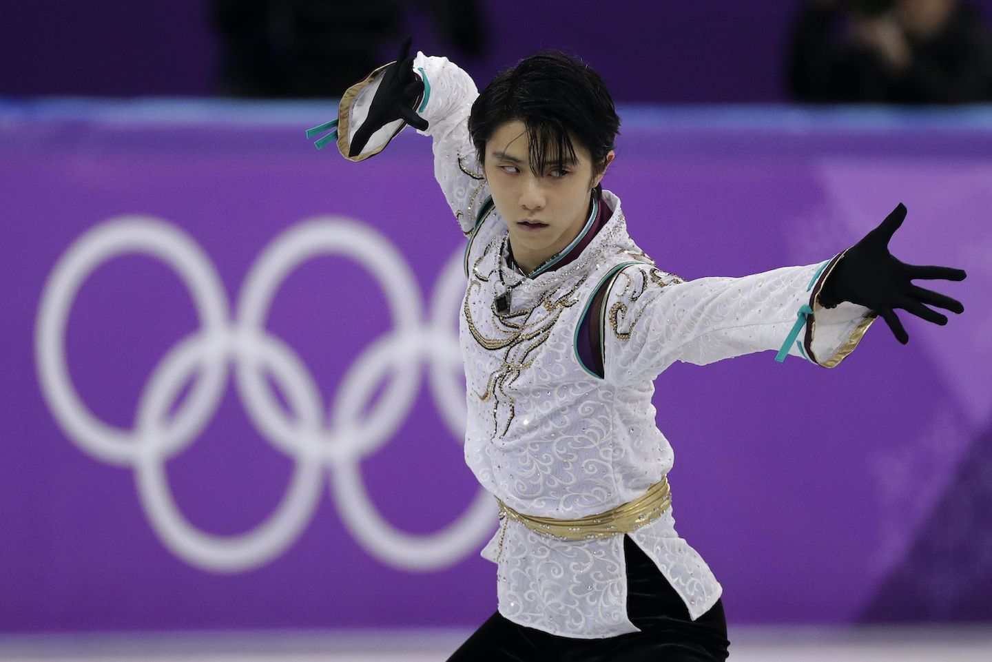 平昌五輪での演技。ルール変更により、この時より30秒短くした構成となった。写真:AP/アフロ