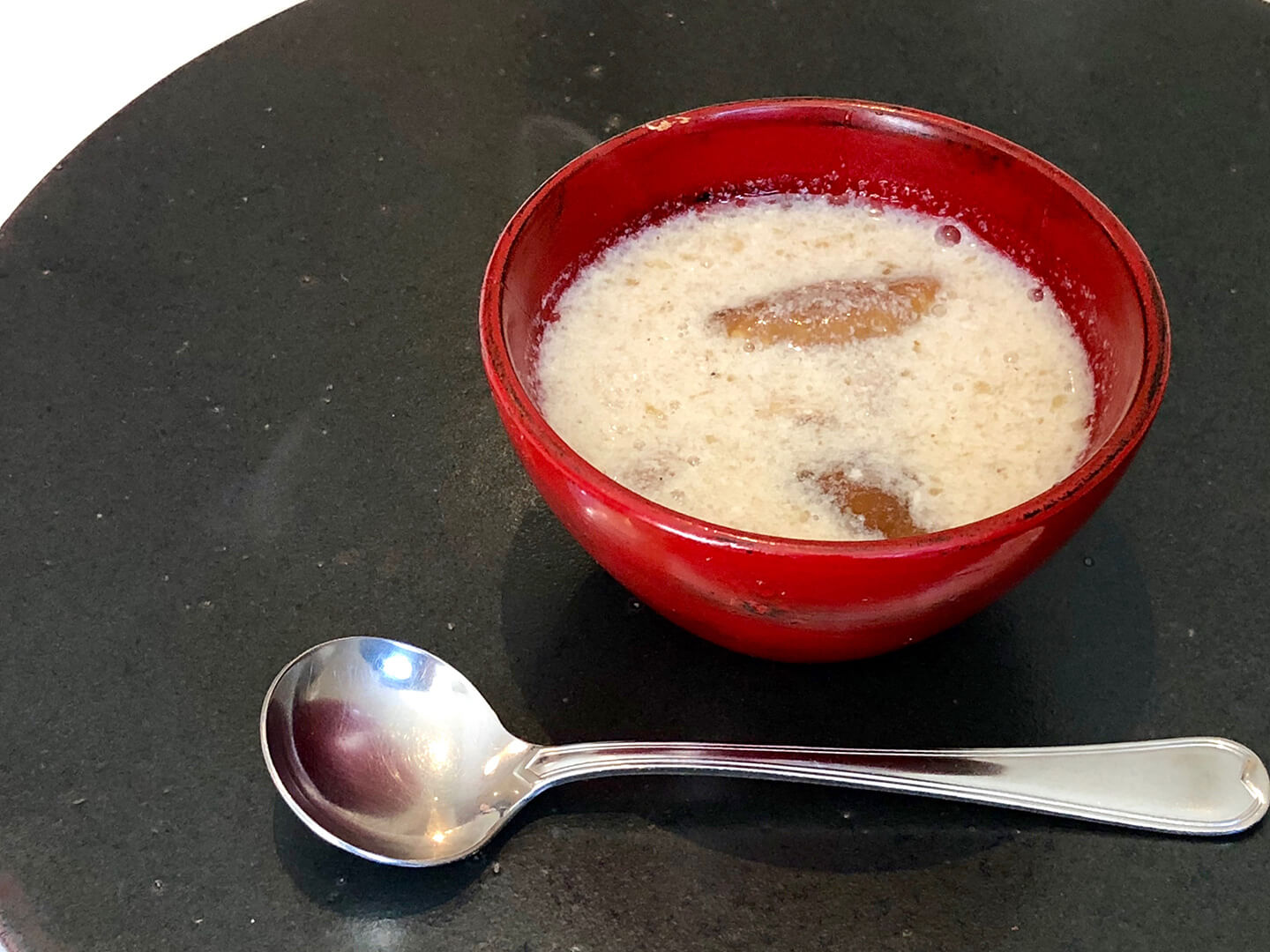 熊本レンコン 大山なめこのポタージュ。熊本と大分が食で出合う、コクも豊かなポタージュ
