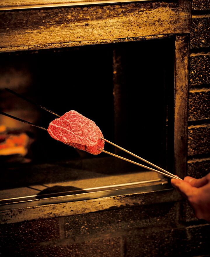 「Steak Dining Vitis」の炉窯焼きステーキ ヒレ