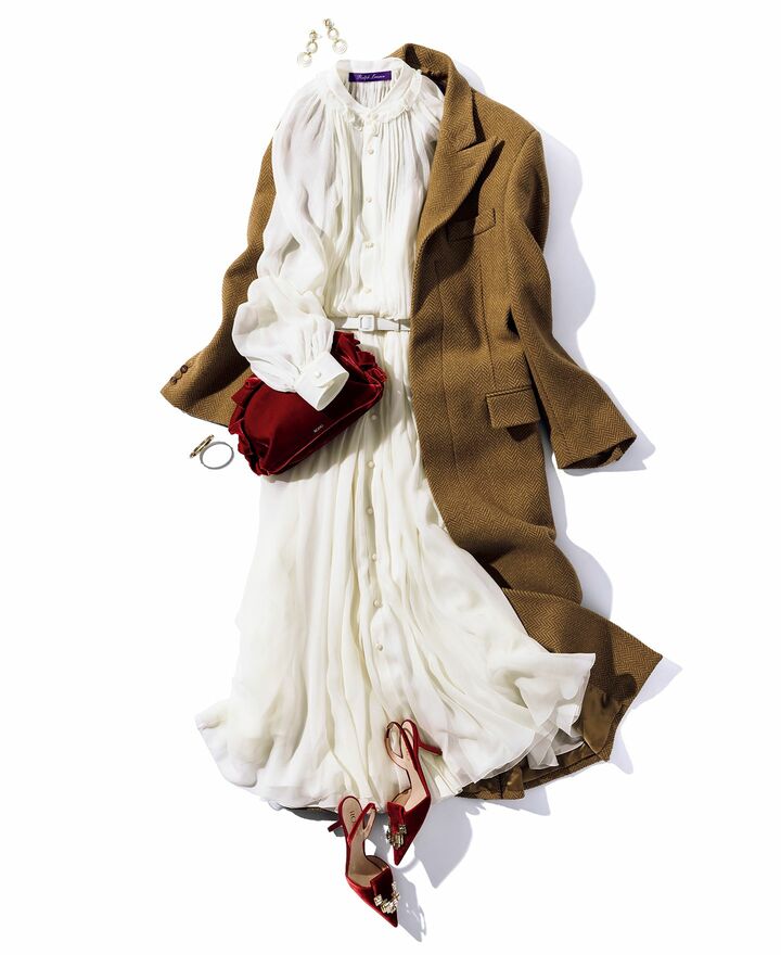 スタイリストの高橋リタさんによるドレスアップコーディネート