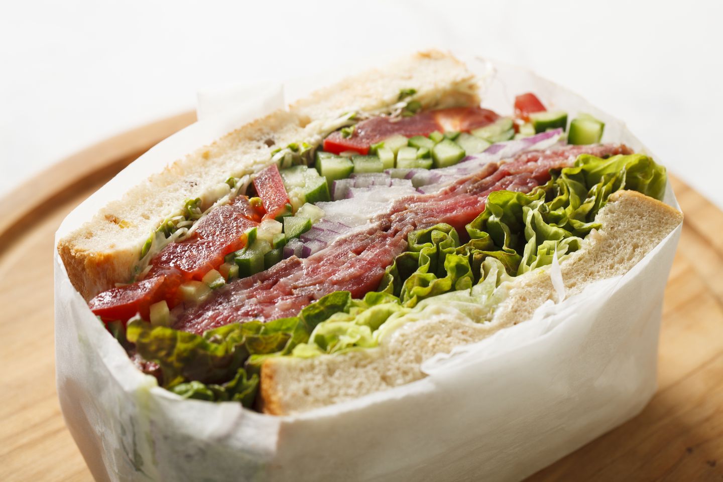 ローストビーフサンド ¥950(税込)meat&green 旬熟成 GINZA SIX B2F