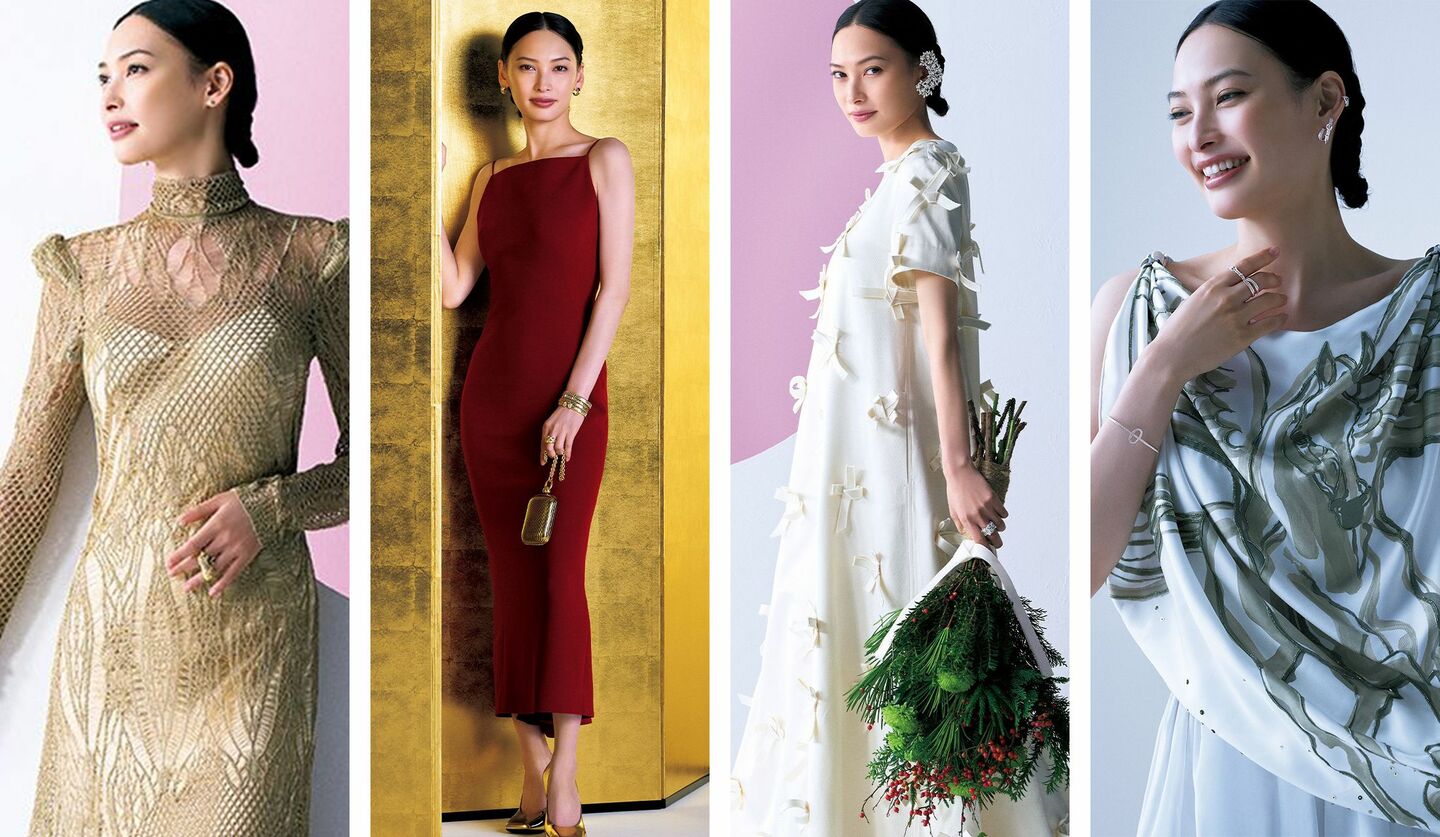 大政 絢さんの新春の装い