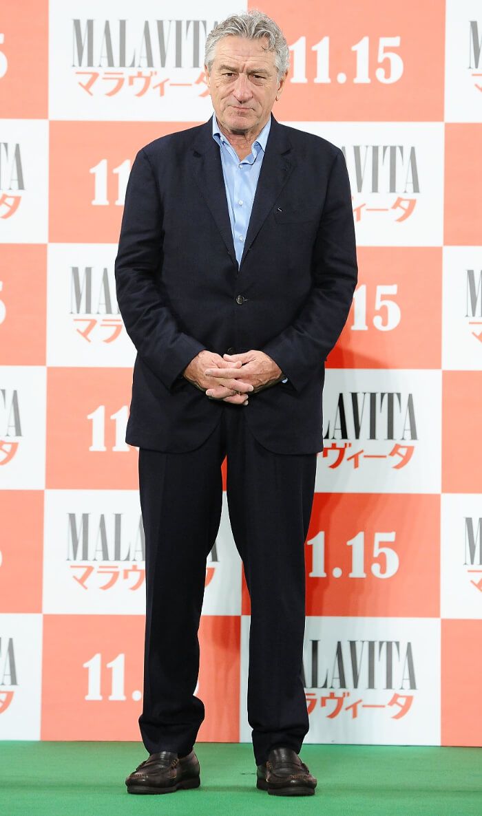 主演映画『マラヴィータ』ジャパンプレミアに合わせて来日。 