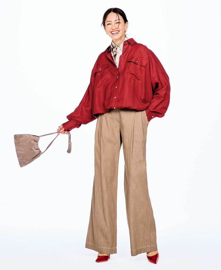 春コーデ_1,ベージュ_1