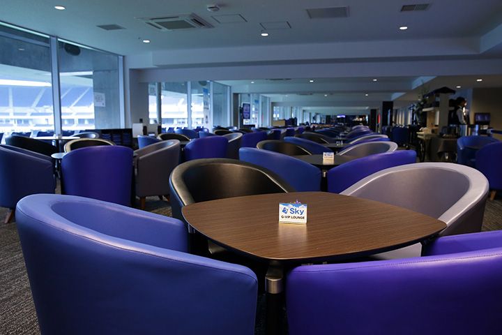 法人専用のVIPラウンジ ©GAMBA OSAKA