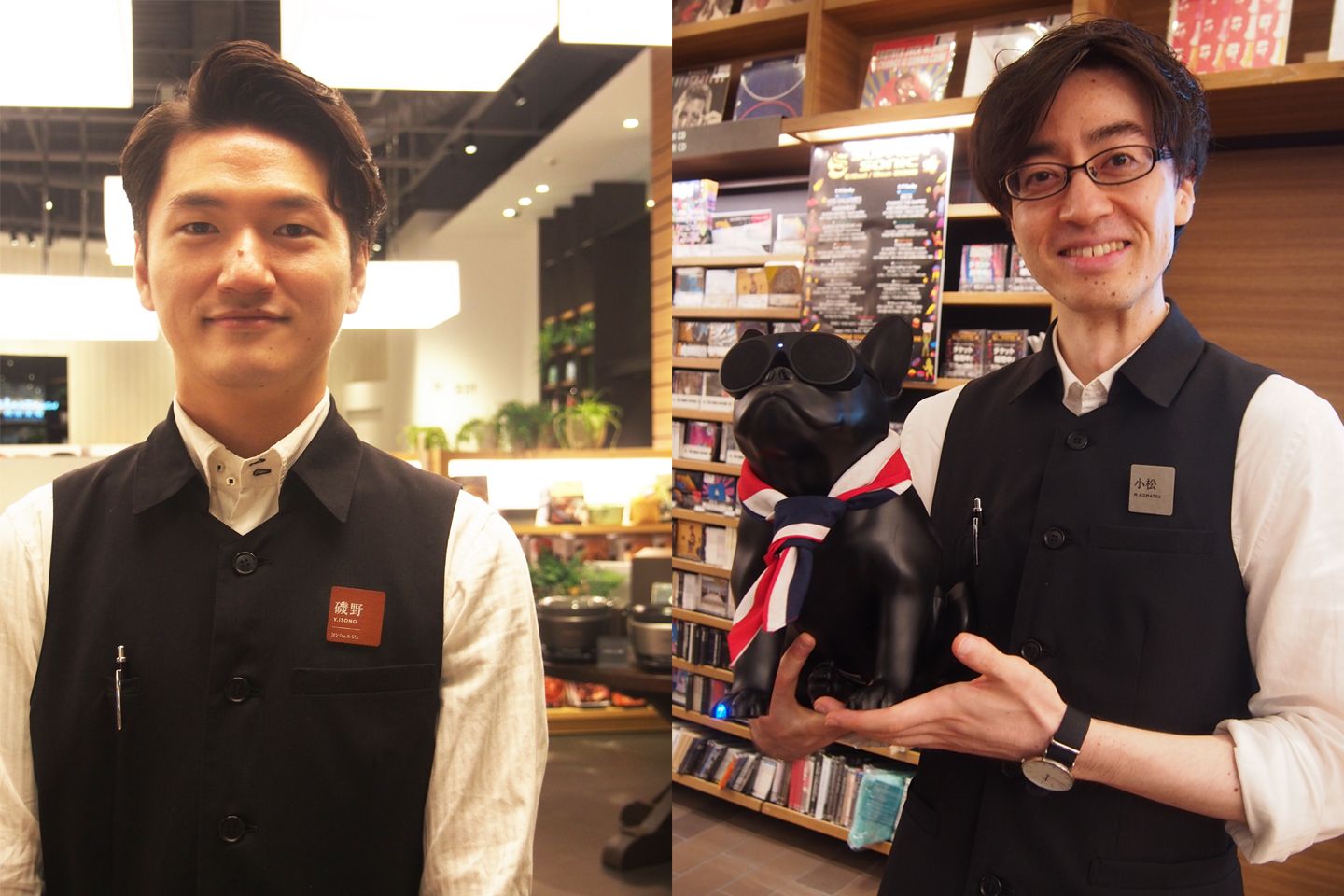 左:食コンシェルジュの磯野泰功さん 右:音楽コンシェルジュの小松純平さん