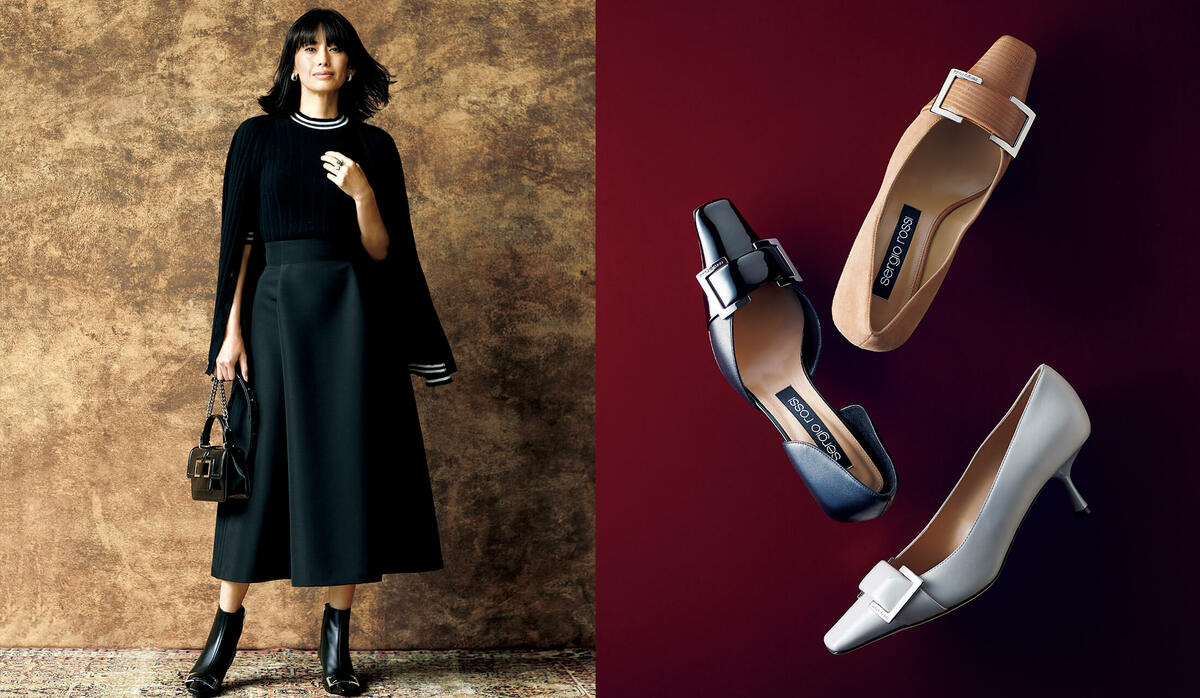 セルジオ ロッシの新コレクション、パンプスもブーティも、女らしさが