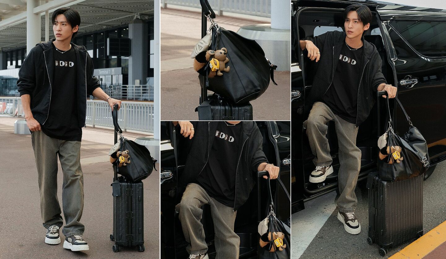 「フェンディ」2026年春夏 ウィメンズ・メンズコレクションに参加するために羽田空港を出発するSnow Manの目黒 蓮さん