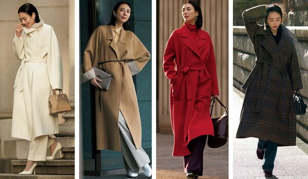 さらりと羽織って軽やかに街へ出かけられる「洗練ラップコート」6選|優しく抱きしめられるような温もりに包まれて