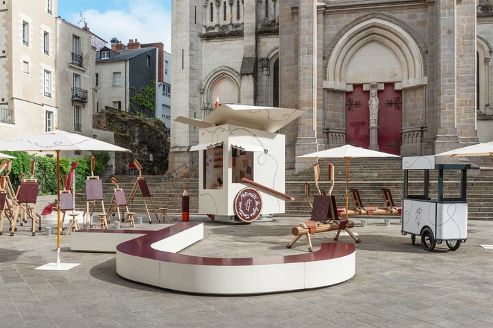 エルメスによる巡回イベント『ドローイングフェスティバルー筆をもって街に出ようー』会場イメージ