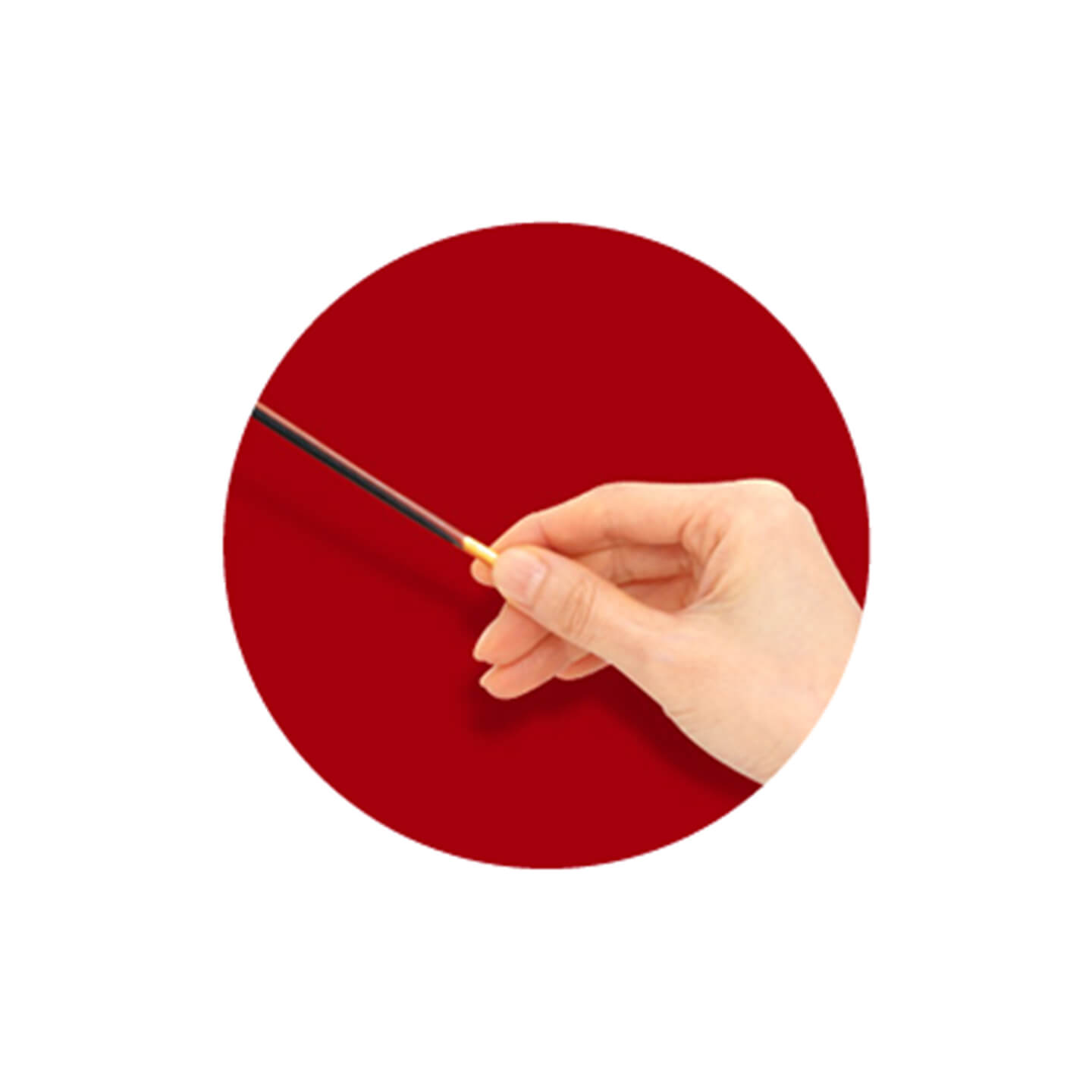 ポッキーを持つ手