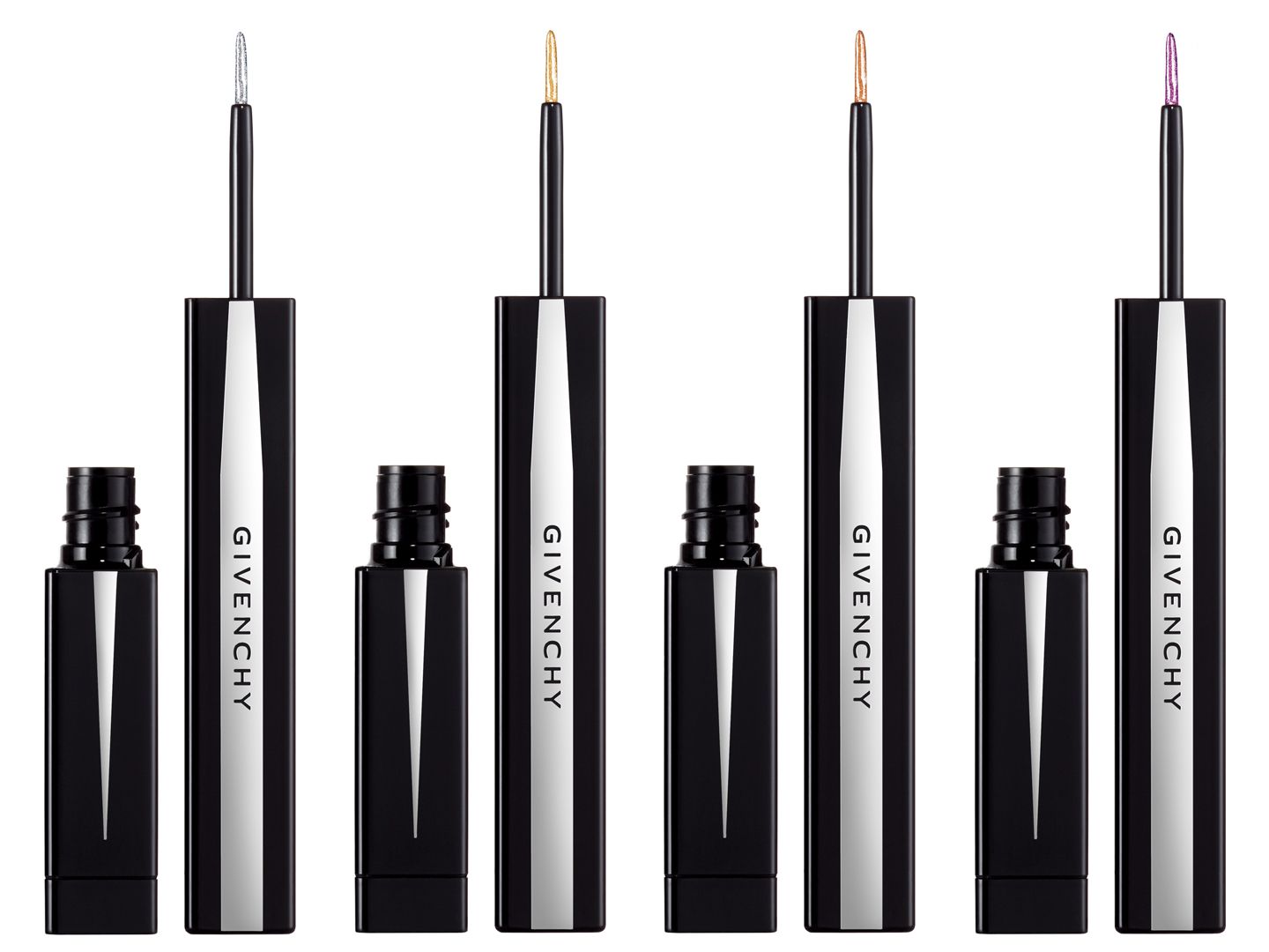 パルファム ジバンシイ フェノメン・アイズ・ライナー 全8色(左からNo.01、No.02、No.03、No.04) 3ml ¥4,200(2019年7月5日発売)
