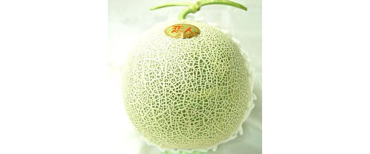「熊本県 上田農園 赤肉メロン「 恋人 」1玉」(果実庵・熊本)