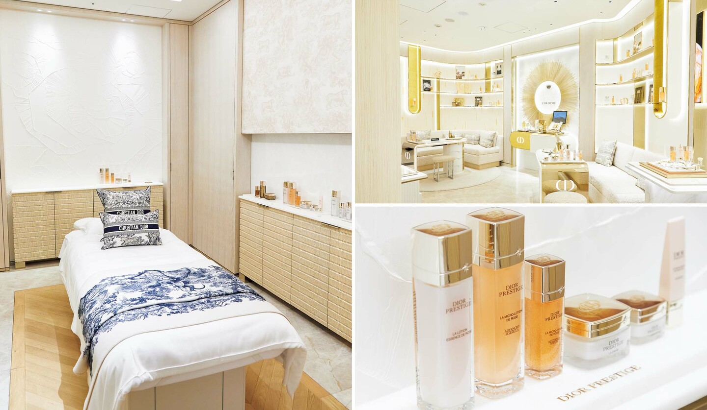 「ハウス オブ ディオール ビューティー 銀座」サロンルームの内観