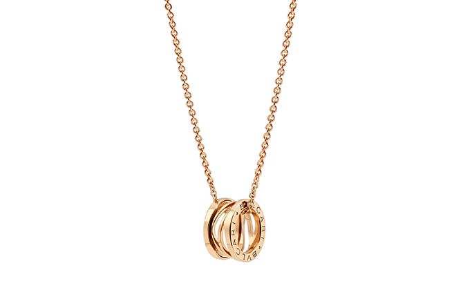 ブルガリ(BVLGARI)の「ビー・ゼロワン」ネックレス ピンクゴールド ¥240,000