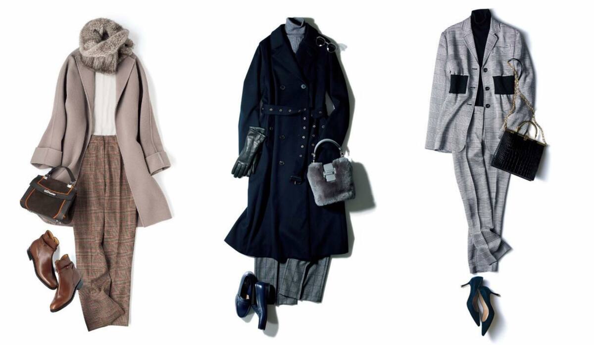 冬のチェックパンツコーデ12選 グレンチェックなど レディースチェック柄パンツの着こなし集 Precious Jp プレシャス