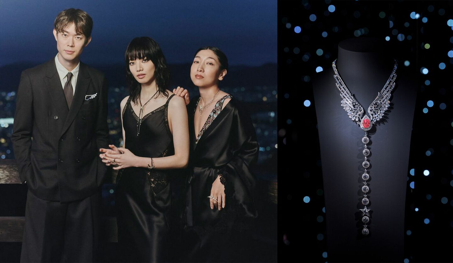 シャネルの新作ハイジュエリーコレクションを着用した小松菜奈さん、安藤サクラさん、宮沢氷魚さんとハイ ジュエリー コレクション「Reach For The Stars」