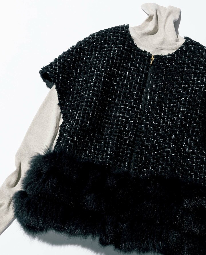 ドゥロワーのジャケットとジョン スメドレーのニット