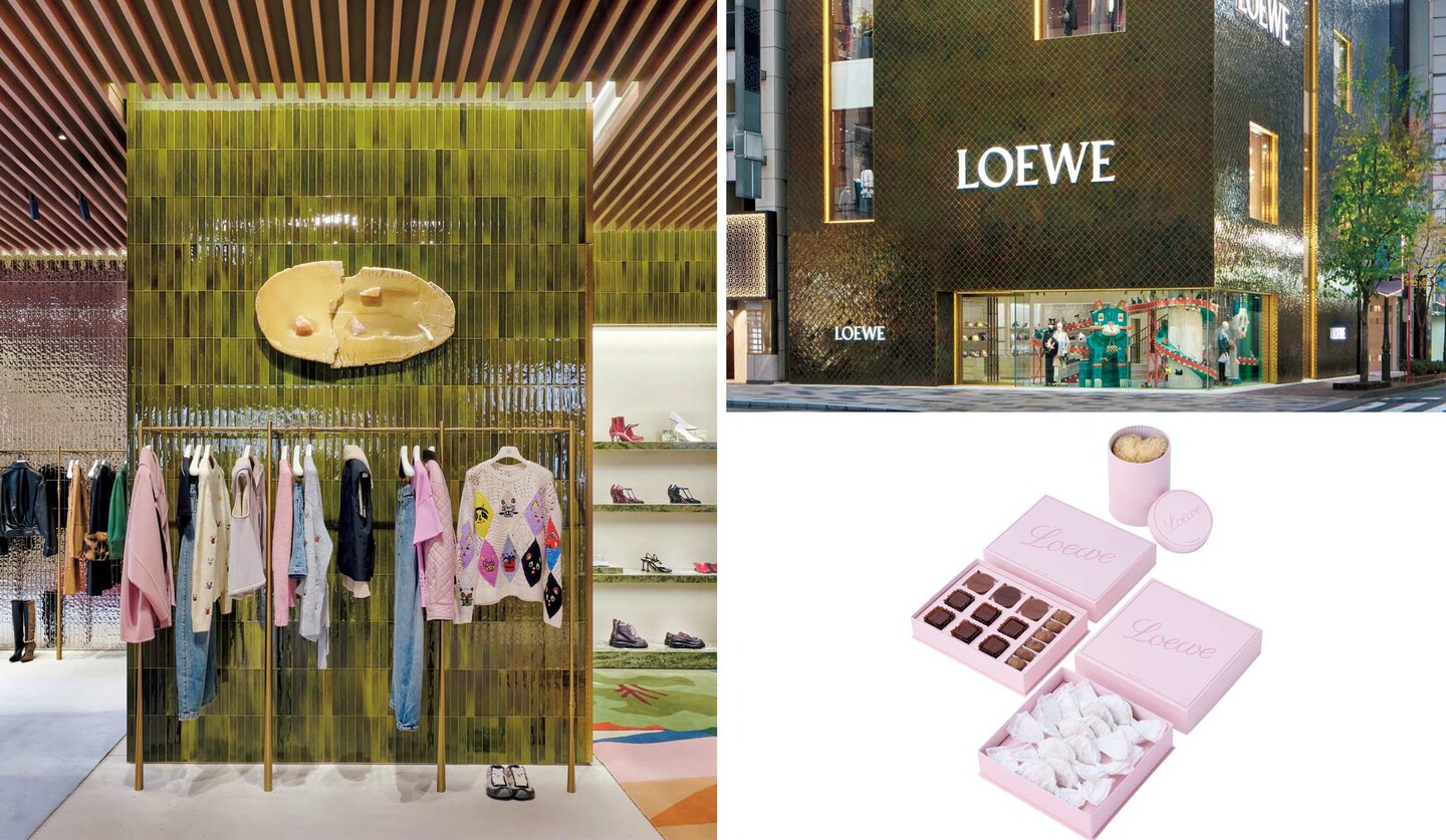 「カサロエベ銀座」の店内、外観、スイーツ