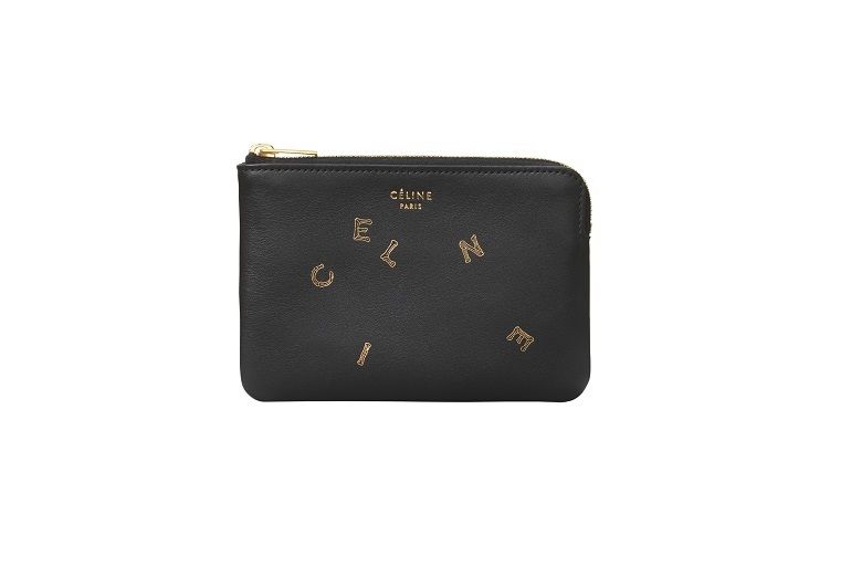 アルファベット コイン&カードパースオンチェーン(ブラック) ¥45,000(税別)