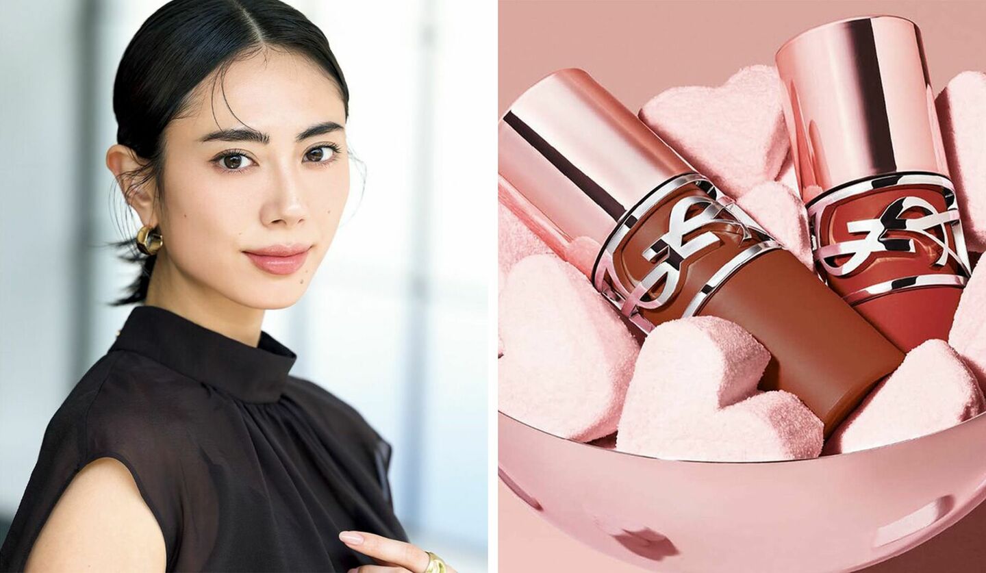 土屋巴瑞季さん、「YSL ラブヌード リップ ステイン」